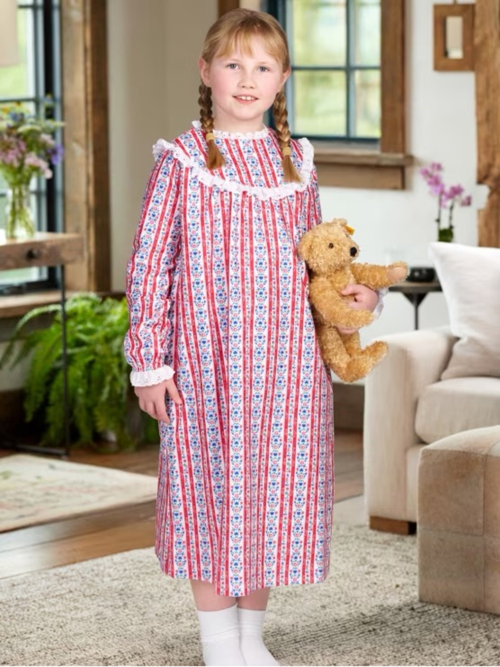 Lanz of Salzburg Tyrolean Nightgown for Girls